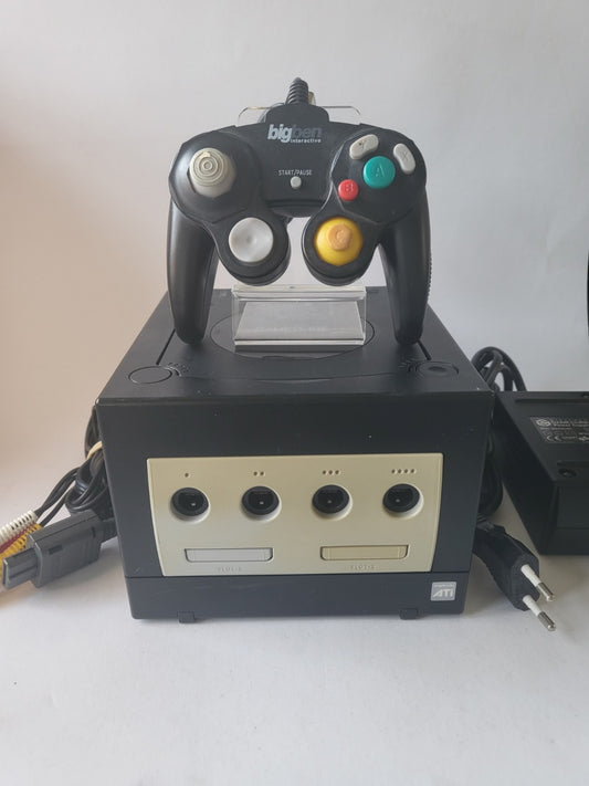 Nintendo Gamecube Zwart met 1 Mini Big Ben controller en alle kabels