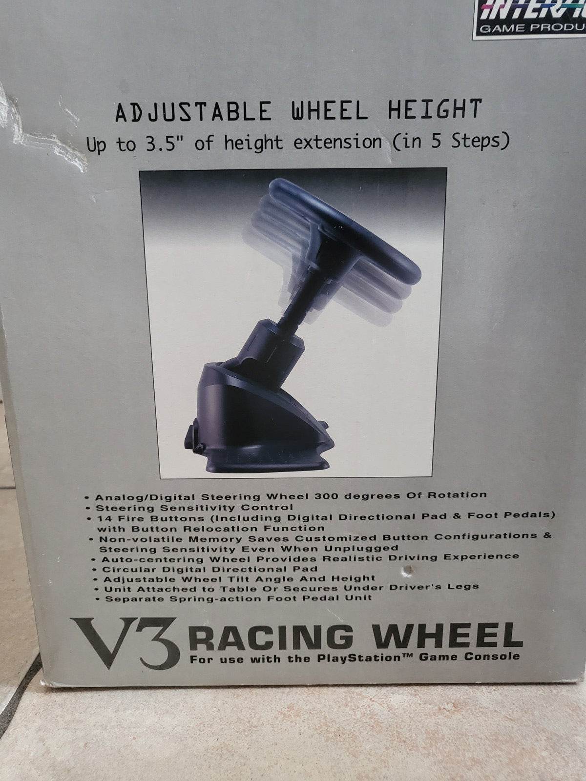 Volant Interact V3 FX Racing Wheel – Pour PS1 Et PS2, Filaire, Sans Pédales