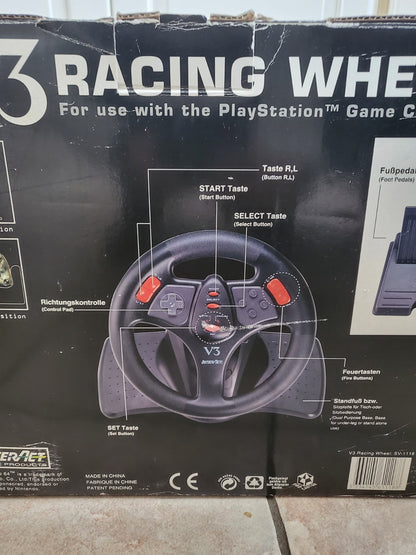 Interact V3 Racing Wheel Playstation 1 en Playstation 2